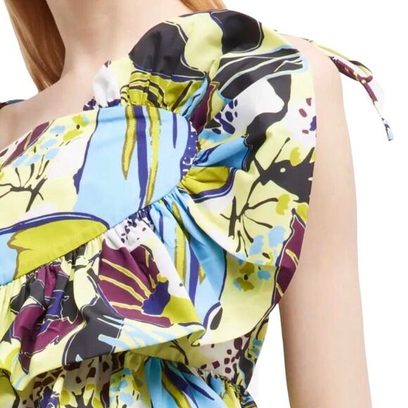 Tanya Taylor Claudette Floral Top in Zest Multi 4 NWT - Picture 6 of 12